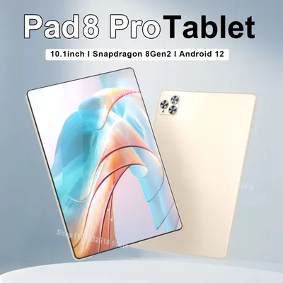 2025 Original Pad 8 Pro Tablet 10.1 inch Qualcomm Snapdragon 8 Gen2 10 Core Android 16GB+1024GB