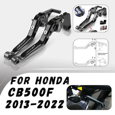 For Honda CB500F 2013-2022 Motorcycle Adjustable Folding Brake Clutch Levers Handlebar Grips Handle