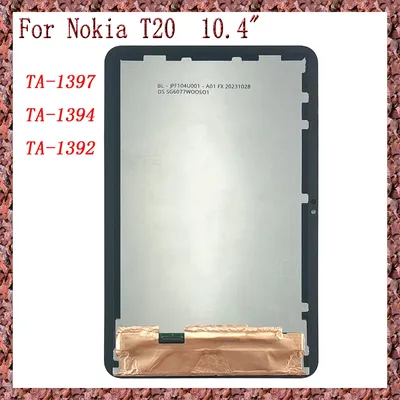 AAA+ Tablet Accessories Parts For Nokia T20 LCD TA-1397 TA-1394 TA-1392 LCD Display+Touch Screen
