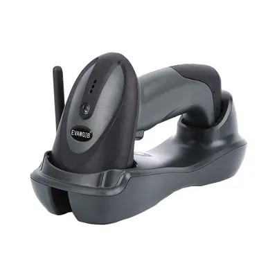 Wirelwss Barcode Scanner 2D 500m Transmission Distance Handheld QR code Scanner CMOS 433MHz Handheld
