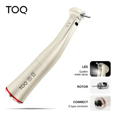 Dental Factory equipment increasing red ring 1:5 with light contra angle handpiece Push Button