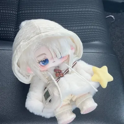 20CM Anime Genshin Impact Plush Doll Freminet Xiao Aether Neuvillette Cosplay Dress Up Cotton Dolls