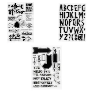 2024 New Background Transparent Silicone Rubber Stamp/for DIY Scrapbooking Card /photo album