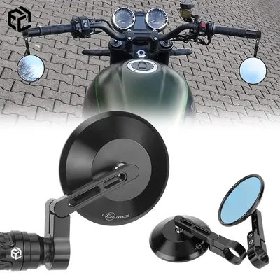 Motorcycle Rearview Side Handlebar Folding Mirrors For KAWASAKI Z800 Z900 Z900RS ZH2 Z1000R Z400 CNC