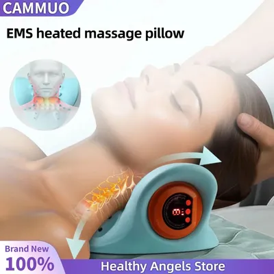 Electric Neck Massager USB Infrared Heating Airbag Neck Traction Vibration Shoulder Cervical Spine