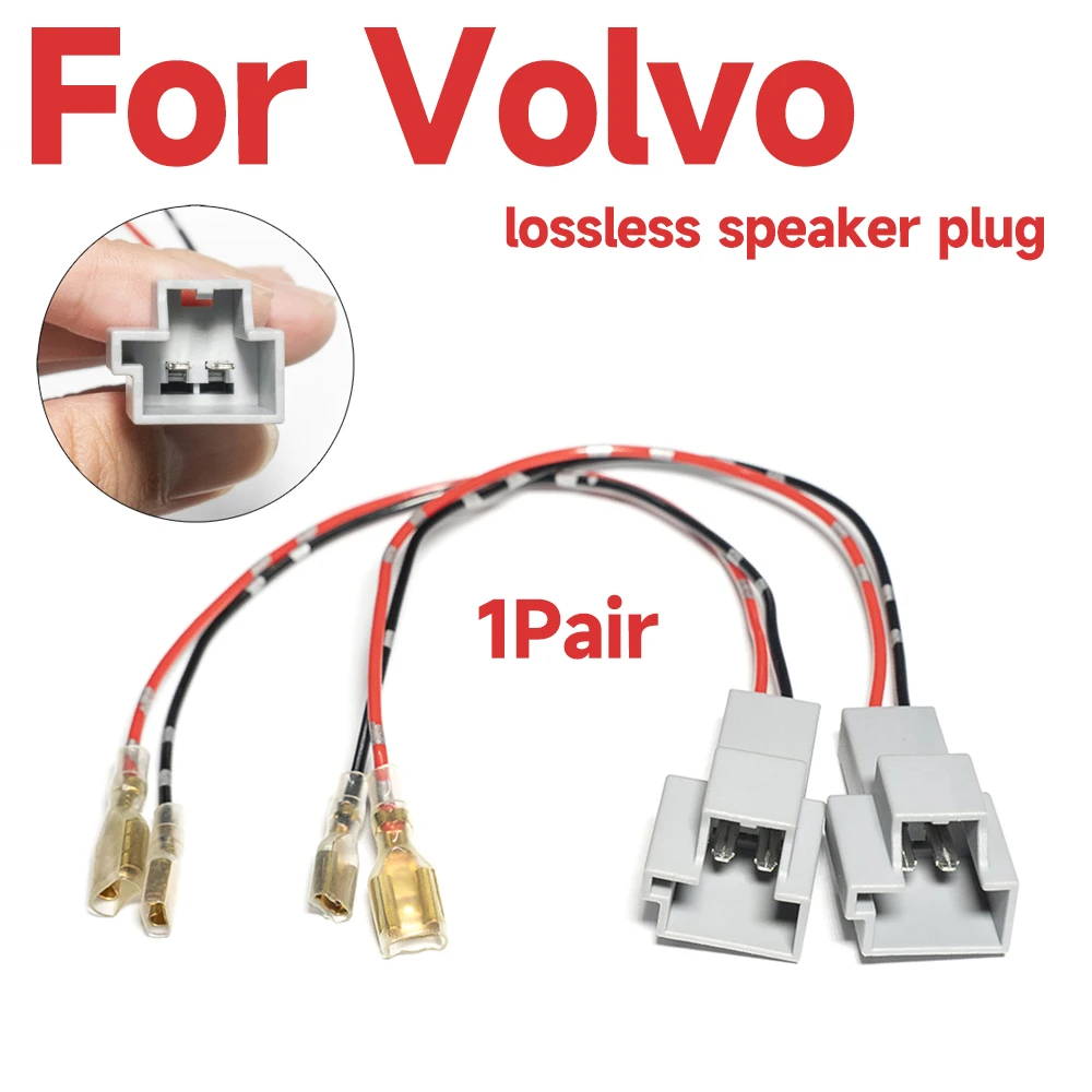 2pcs Car Audio plug Speaker Lossless Cable Link Adapter wiring plug Tweeter woofer Wire Plug For Volvo XC90 XC60 XC40 S90 V90