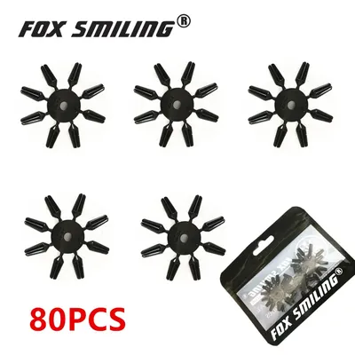 Fox Smiling 80PCS Nylon Dart Flights Wings Protector Tail Savers Accessories, 1 Set Is 8pcs
