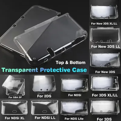 Transparent Clear Protective Case For PSP PSV GBA SP NDSL DSI NDSi XL 3DS XL New 3DS XL LL Console