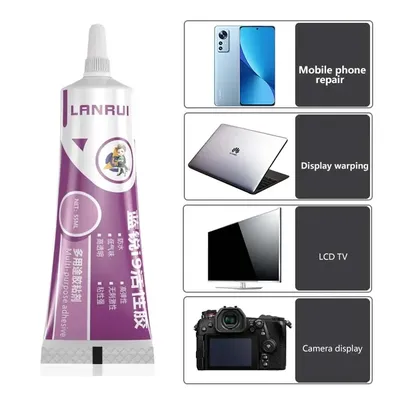 Lanrui i9 Strong Transparent Black Screen Adhesive 55ml For Mobile Phone Screen Frame Clear Contact