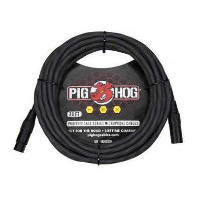 Pig Hog Hex Series XLR Microphone Cable (Gray, Straight to Straight, 20') PHMH20GR