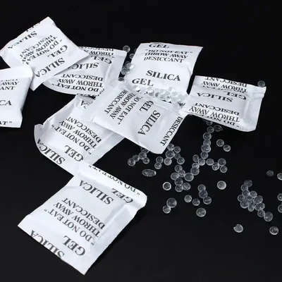 50Packs Non-Toxic Silica Gel Desiccant Damp Moisture Absorber Dehumidifier For Room Clothes Food