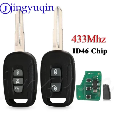 jingyuqin 2/3 Buttons Replacement Smart Remote Car Key Fob 434Mhz ID46 Pcf7936 Chip For Chevrolet