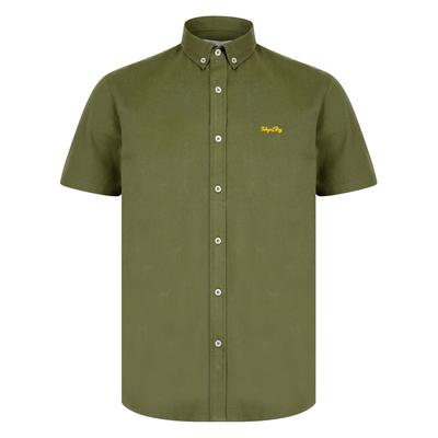 Shirts Elbury 3 Short Sleeve Cotton Twill Shirt in Dusty Olive / S - Tokyo Laundry