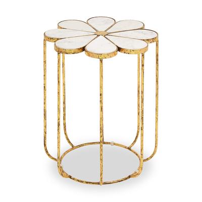Ayaka Flower Mirrored Side Table