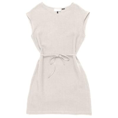 Mazine - Women's Linen Mini Dress - Kleid Gr XL weiß/grau Image
