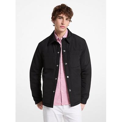 Michael Kors Woven Shirt Jacket Black XL