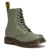 Schnürboots DR. MARTENS "1460 Pascal", Damen, Gr. 42, grün (khaki), Leder, modisch, Schuhe, Boots, Festivalschuh mit 8 Loch Schnürung