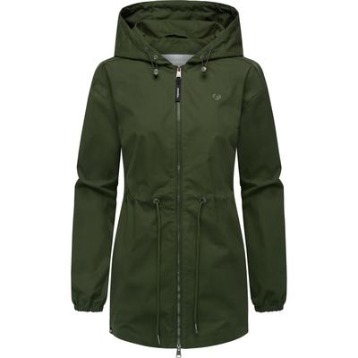 Outdoorjacke RAGWEAR "Monadissimo B", Damen, Gr. S (36), grün (olivgrün), Obermaterial: 65% Polyester, 35% Baumwolle, Innenfutter: 100% Polyester, Basic, figurumspielend Po-bedeckend, hoch geschlossener Ausschnitt, Langarm Ärmel ohne Ärmelschlitz... Image