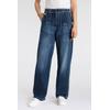 5-Pocket-Jeans HERRLICHER "Fatique Women Wide Recycled Light Denim", Damen, Gr. 32, N-Gr, whale, Denim/Jeans, Obermaterial: 97% Baumwolle, 3% Elasthan, casual, relaxed fit, Jeans, mit großen aufgesetzten Taschen
