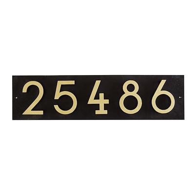 Wayland Address Plaque - Black/Gold, 1 Digit - Ballard Designs