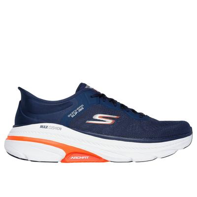 Skechers Men's Slip-ins: Max Cushioning Arch Fit 2.0 - Antilles Sneaker | Size 11.0 Extra Wide | Navy/Orange | Textile/Synthetic