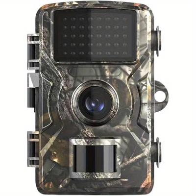 TEMU Wildlife Camera Hd-compatible Sensitive Night Vision Infrared Motion Activated Trail Camera For Outdoor Wildlife Monitoring Camouflage