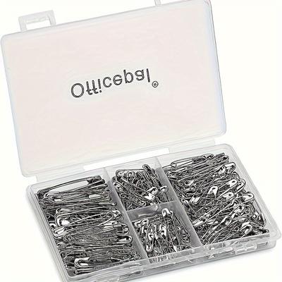 TEMU Pack Of 250 High Quality Mixed Size Safety Pins - Safety Pins, Silvery Size Bulk Safety Pins, Rust-proof, Safety Pins Suitable For Clothes And Sewing, Crafts