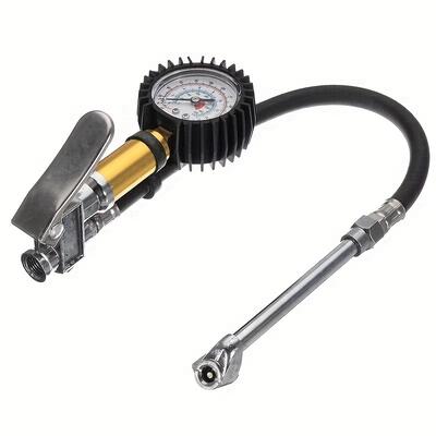 TEMU Tire Inflator With Pressure Gauge, Universal Air Pressure Gauge With Inflation , Vehicle Tire Pressure Monitoring System For Car & Tires