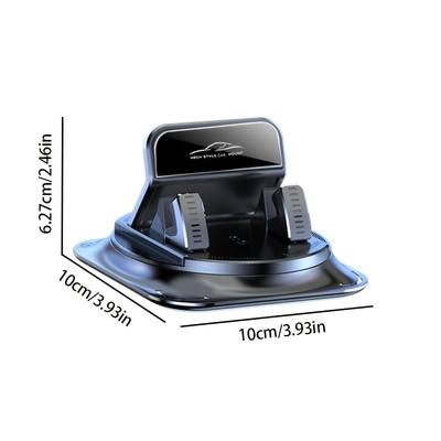 TEMU Lcars 360Â° Rotatable Car Phone Mount, Abs Material, Silicone Non-slip Pad, Dashboard Compatible, Suitable For Car, Office, Home Use