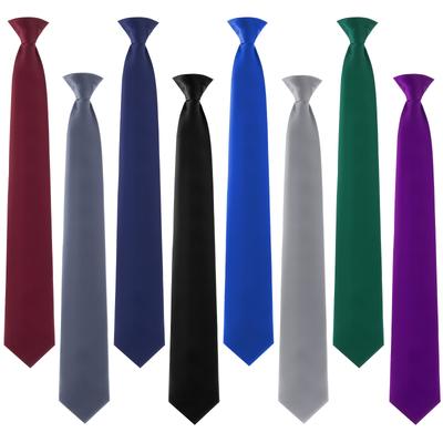 TEMU 8pcs On Tie For Men, Skinny Formal Neck Tie Pretied Tie For Office, 20 Inch