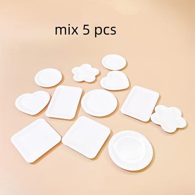 TEMU 5pcs Mixed Simulation Creative Mini Coaster Models Kitchen Dollhouse Ornaments Photo Props