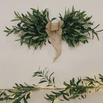 TEMU 1pc Lifelike Hanging Decor With Fruits - Weddings, Parties, Home & Garden, Front Door & Wall Decoration - Durable, Easy-to-install Greenery, No Power Needed
