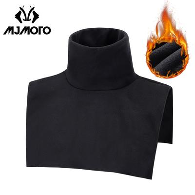 TEMU 1pc Mjmoto Thermal Fleece Motorcycle Neck Warmer, Polyester Snowmobile Motocross Riding Scarf, Men's Neck Protection Balaclava Mask, Hand Washable