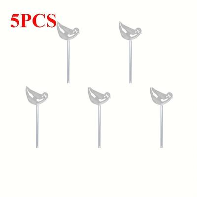 TEMU 5pcs Bird-shaped Self-watering Globes - Plastic, Automatic Plant Waterer For Indoor & Outdoor Use, Hand-blown, Irrigation System