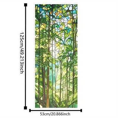 TEMU 1 Roll Of Pet Frosted Anti Static Adsorption Colored Glass Film | Multi Functional And Anti Light Window Sticker, Suitable For Home And Office, Enhancing Privacy And Aesthetics