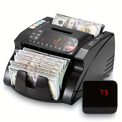 TEMU Automatic Money Counter With Detection - 1, 000 Per Minute, Uv/mg/ For Dollars & , Iron Construction, Ideal For Use, Perfect Valentine's Day Gift