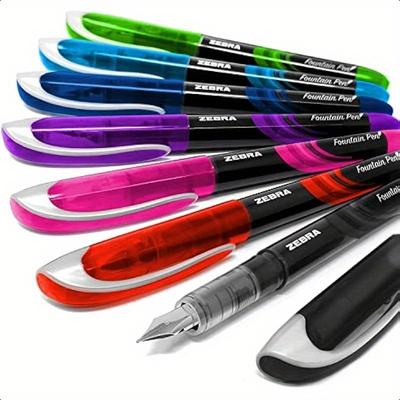 TEMU Zebra Fuente Disposable Fountain Pen Set Of 7 1 Colour