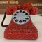 Rhinestone Retro Telephone Piggy Bank Sparkling Phone Money Box Coin Bank Money Saving Box Home Decoration Creative Gift