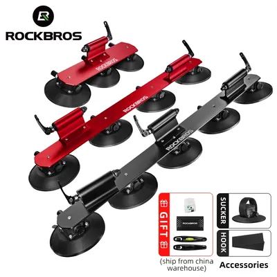 ROCKBROS Bicycle Carrier Rack Bike Car Roof Racks Suction Cups Trunk Carrier Bike Car Roof Stand Mount MTB Road Bike Accessories