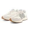 Sneaker NEW BALANCE "327", Gr. 39,5, grau (shadow grau), Leder, Synthetik, sportlich, Schuhe