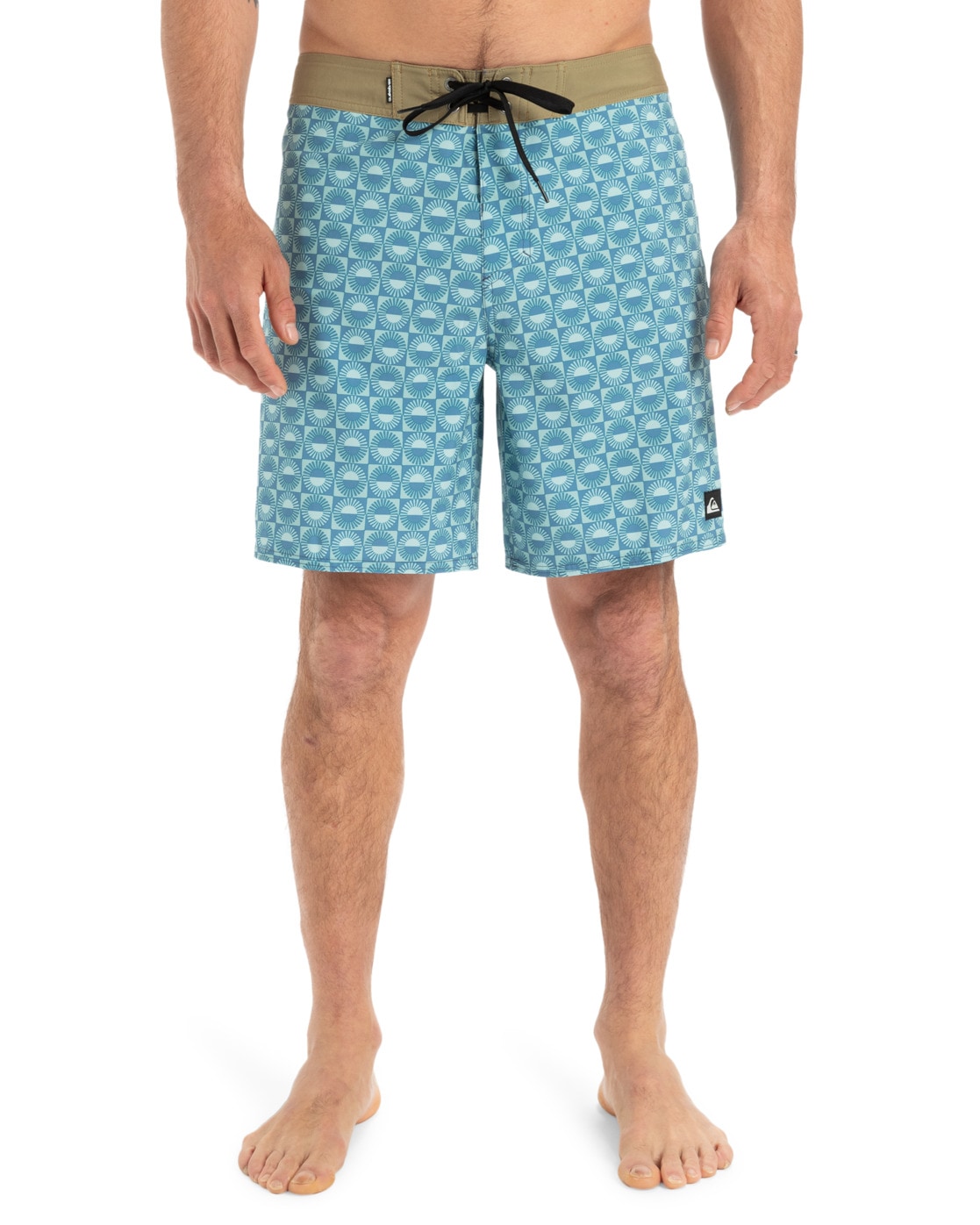 Boardshorts QUIKSILVER "Surfsilk Straight Leg 18", Herren, Gr. 28(XS), florever aquifer, bgw6, 88% Polyester, 12% Elasthan, Hosen Image