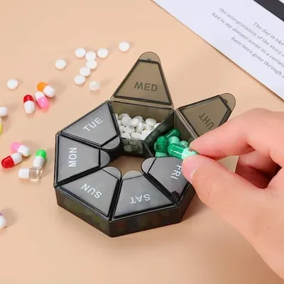 New 7 Days Pill Medicine Box Weekly Tablet Holder Portable Travel Mini Small Pill Box Pills Cases