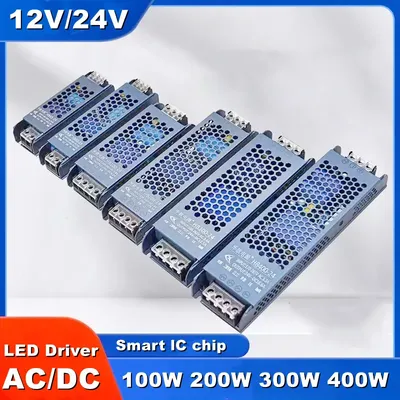 12V 24V LED Power Supply 45W 60W 100W 150W 200W 300W 400W AC/DC Transformer LED Driver Converter for