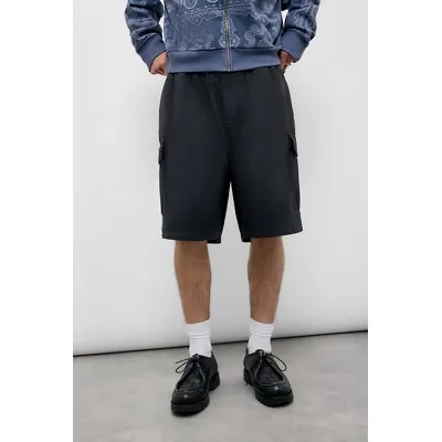 BDG Black Ripstop Cargo Shorts - Black M at Urban Outfitters
