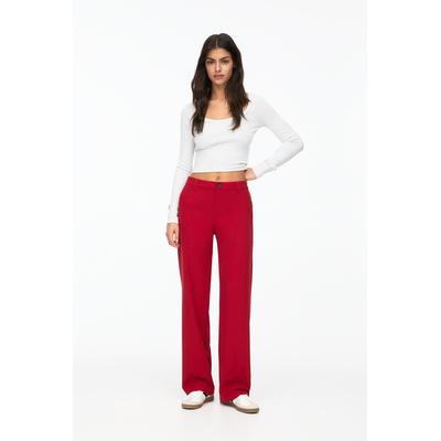 Smart High-Waist Straight-Leg Trousers