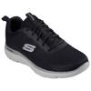 Sneaker SKECHERS "SUMMITS-TORRE", Herren, Gr. 44, schwarz (schwarz, taupe), Textil, casual, Schuhe, Freizeitschuh, Trainingsschuh, Schnürschuh mit Memory Foam