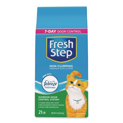 Fresh Step Non-Clumping Premium Cat Litter with Febreze Freshness, Scented, 21 lbs (CLO100446000000)