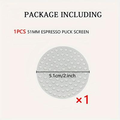 TEMU Stainless Steel Espresso Tamper Distributor, Dual Layer Etching Filter Screen, Food Grade Mesh Sifter, Espresso Machine Accessory Without Electricity