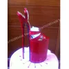 Hohl Gürtel Dekor Rot Patent Leder Sandalen Plattform Slingback Stiletto High Heel Sexy Frauen Schuhe 2025, Sommer Para Mujere
