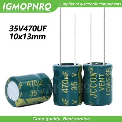 10pcs 35 v470uf 8*16mm igmopnrq Aluminium-Elektrolyt kondensator hoch häufig niedrige Impedanz Image
